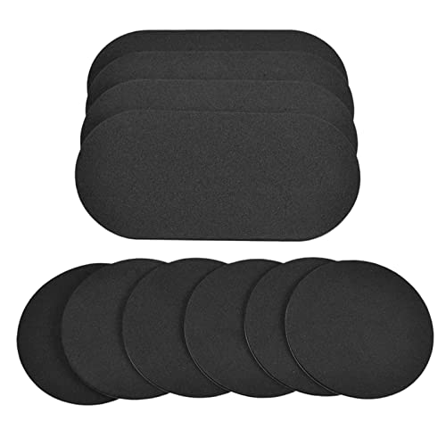 LOVIVER 10/Set Bass Bass Drum Patch, Double Pedal Patches Drumheads Adhesive Pads Durable Drum Muffing Damper Pad für Musical Instrument Drum