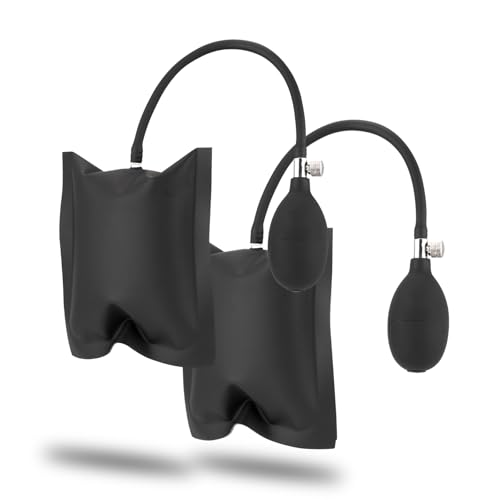 Xzenuo Montagekissen Hebekissen Luftkissenheber Air Pump Wedge Luftkissen Montage Spreizkissen für Türfenstermontage und Autoreparatur Montagehilfe, Möbel, Belastung bis 200kg, 2 Stücke