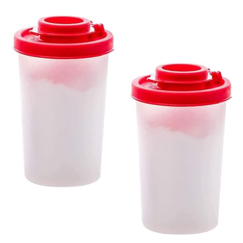 Amosfun 2St Pfefferstreuer Mini-Gewürzdosen Mini-Pfefferkeller leere Flaschen Gewürzgläser Pfefferdosen küchenmaschiene kochgeschirr Vorratsflaschen für Pfeffer Gewürzbehälter Plastik