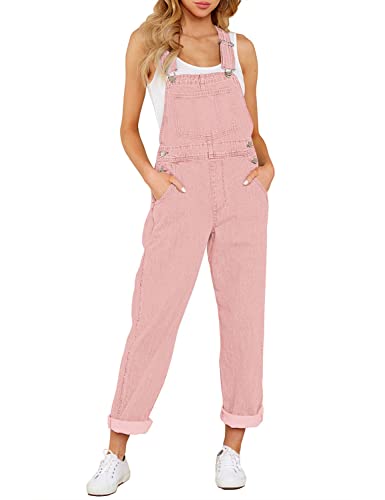 Roskiky Damen Jeansoveralls Rosa S
