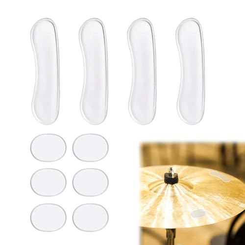 Silikon Dämpfer Gel Pads,Gel Dämpfer für Schlagzeug,Transparente Silikon Gel Pads,Transparente Trommel Schalldämpfer,Weiche Silikon Dämpfer Gel Pads,Trommel Schalldämpfer Pads 10 Stück Tokaneit