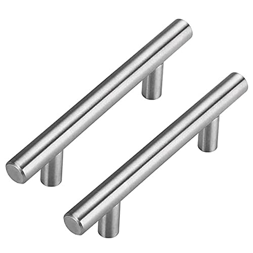 goldenwarm 5 Stück Türgriff Schrank Schublade Stangengriff LS201BSS96 Bohrlochabstand 96mm Edelstahl Küchenschrank Möbelgriffe Kleiderschrank Zieht Griffe