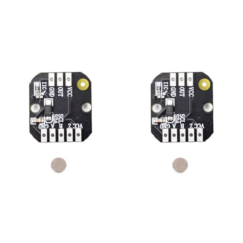 Rfeeuubft 2X MT6701 Magnetisches Encodermodul PWM/I2c Bürstenloser Motor-Encoder ABZ- 1024 Zeilen Ersetzt AS5600-