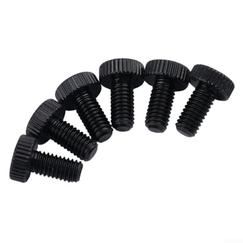 Schrauben-Set, 6 Stück, zum Einstellen der Feinabstimmung am Tremolo Ihrer E-Gitarre (schwarz)