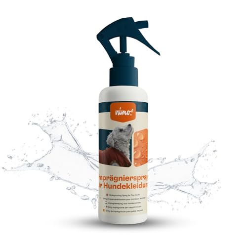 nimo® Imprägnierspray für Hundebekleidung | Spray-On Imprägnierung | Imprägnierung, Versiegelung gegen Nässe und Schmutz | Atmungsaktiv | Imprägnierung für Hundebetten und -decken