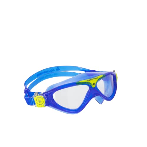 AQUASPHERE Vista JR , Schwimmbrille, Schwimmbrille für Kinder ab 6 Jahren mit UV-Schutz und Silikondichtung, beschlag- und leckagefreie Gläser für Jungen & Mädchen