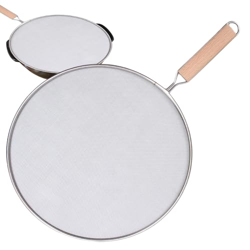 Generisch Fettspritzerscheibe - 13", 11,5", 10", 8" Verfügbar Feinmaschiger Ölspritzschutz, Bratpfanne Spritzschutz, 1 Stück, Edelstahl Feinmaschig Für Bratpfanne,