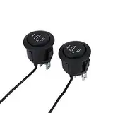 2 Stück Auto Sitzheizung Schalter, Universal Auto 12V 3 Polig Runde Sitzheizung Schalter für Sitze - Auto, Motorrad, RV, Boot, SUV, LKW