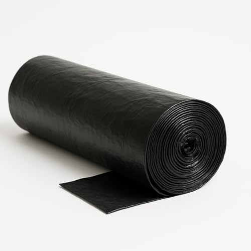 Hansepack24 Abfallsäcke | Müllsäcke | Mülltüten mit 60L, 120L, 240L oder 360L Fassungsvolumen | stabile Müllbeutel aus 100% umweltfreundlicher Recyclingfolie (60 Liter 17my, 1 Rolle)