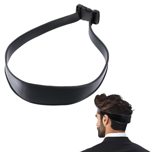 Jeffdad Verstellbare Haarschnitt Anleitung, Rasur Haarschnitt Vorlagen für Selbst Haarschnitte, Haarschneide Schablone für Männe Einfach und Schnell Haarschneide Hilfe für Home Haarschnitte(Schwarz)