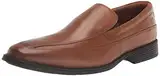 Clarks Herren Kippfrei Slipper, Dunkelbraunes Leder, 43 EU