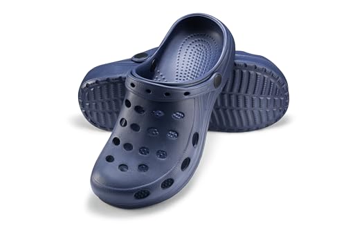ESTRO Gartenschuhe Damen Gartenclogs Herren - Gartenschuhe Herren Leicht Damen Clogs Unisex Garten Clogs A02 (38, Dunkelblau)