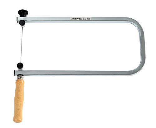 Hegner Laubsägebogen LS 300 (Ausladung 300 mm, Einspannsystem für Sägeblätter, Holzsäge für Kinder, Modellbau…) 96300