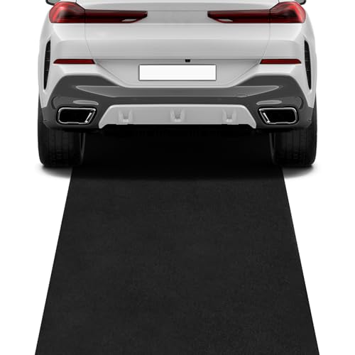 Ölauffangmatte mit PVC Film 92 x 160 cm für Garagenboden, Garagenboden Matten Werkbank Unterlage, Ölmatte Motorrad, Werkstatt Ölmatte, rutschfest Garagen-Protektor, Strapazierfähige Saugmatte