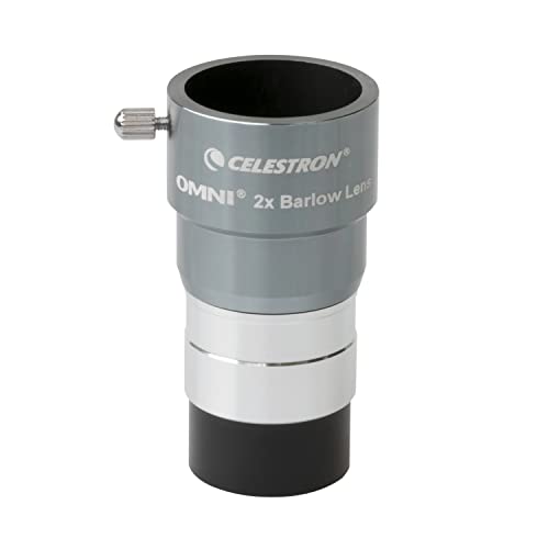 Celestron 93326 Omni Barlow-Linse, Silber, 2 x 1,25 Zoll