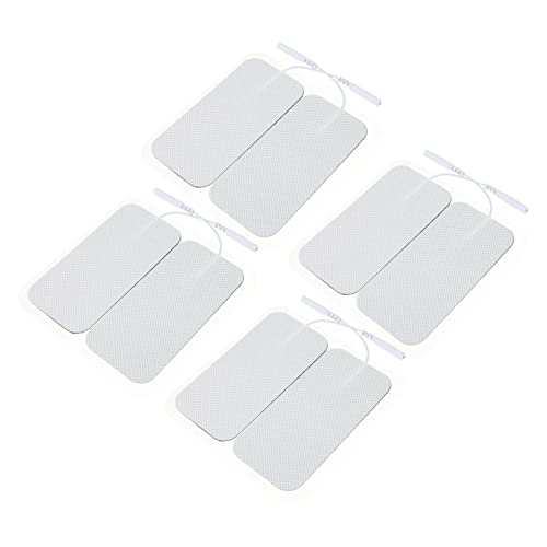 DEARMAMY 1 Satz Massagepflaster Elektrodenpads Massagekissen Massagebedarf Massagezubehör Physiotherapiepflaster Vliesstoff Weiß 8 Stück