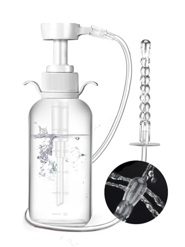 Po Dusche Einlauf Zur Darmreinigung - Klistiere Zur Darmentleerung Für Männerr Und Frau, Irrigator Darmspülung ，Po Dusche für die postpartale Dammpflege Portable Bide t(330ML)
