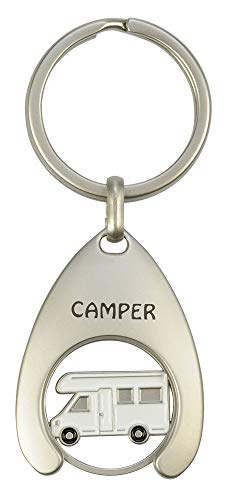 happyROSS Schlüsselanhänger mit Einkaufswagenchip Camper