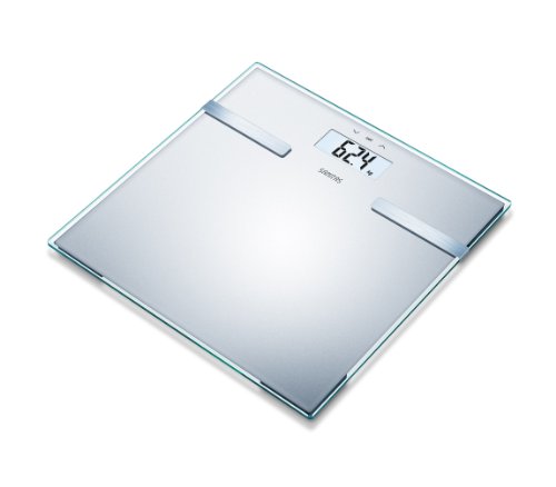 Sanitas SBF 14 Glas-Diagnosewaage, 30 x 30 x 2.3 cm, silber