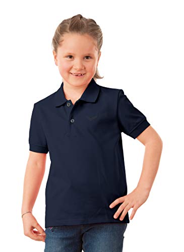 Trigema Mädchen 221601 Poloshirt, Blau (Navy 046), 140