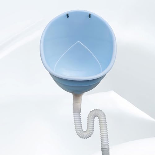 Kunststoff-Urinale für Männer, wasserfreie Urinale mit Schlauch,Großer Outdoor-Camping-Urinal-Umsteller für öffentliche Toiletten,Wandmontierte spritzwassergeschützte Spülurinale Komposttoilette