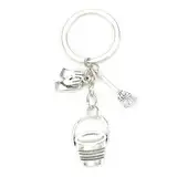 Tranbath Schlüsselanhänger Frauen Lustig, Metal Material Gartenzubehör Geschenk für Gartenliebhaber, Deko für Garten, Geschenk für Gärtner, Praktische Geschenke für Gartenfreunde