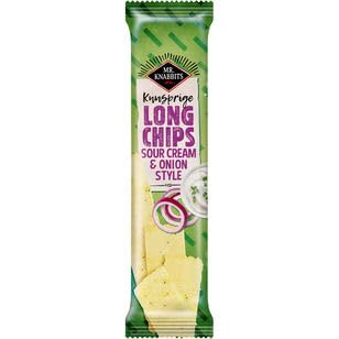 Mr.Knabbits Long Chips Sour Cream & Onion 20 x 75g