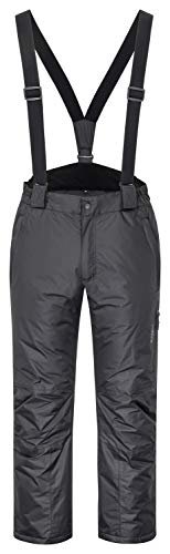 icefeld Herren Winterhose/Thermohose/Schneehose, schwarz (Black) Größe L