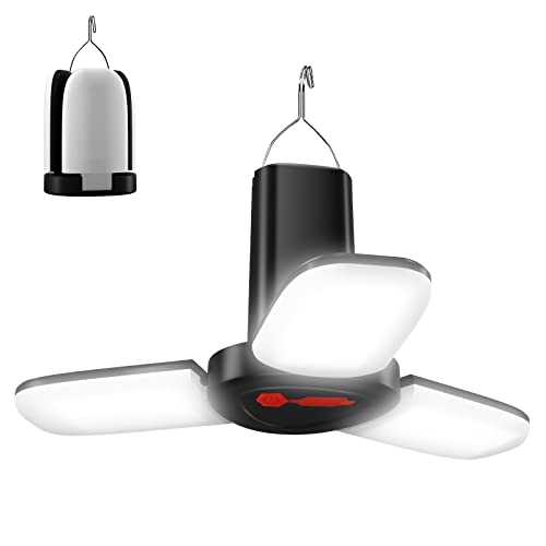 Campinglampe Tragbar - Camping Zubehör, LED Camping Laterne Mini Faltbar, Outdoor Lampe für den Garten, Zeltlampe Camping Licht für Camping, Wandern, Wohnwagen, Notlicht für Blackout Notfall