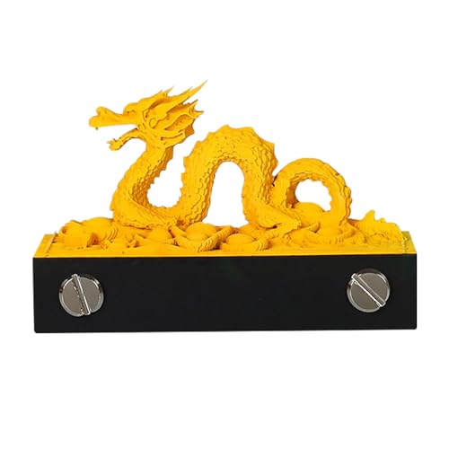 3D -Notizblock 3D Memo Pad Chinese Drache Form Dekorativ Stressabbau 3D NOTEPAD Jahr des Drachen Büro Wohnzimmer Desk Memo Pad Geschenk für Kollegen Freund