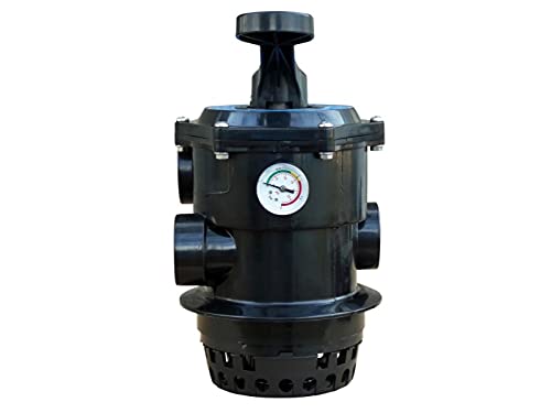 OKU 6-Wege-Top-Mount Ventil mit O-Ring schwarz SET für ECO und Bali Filterbehälter