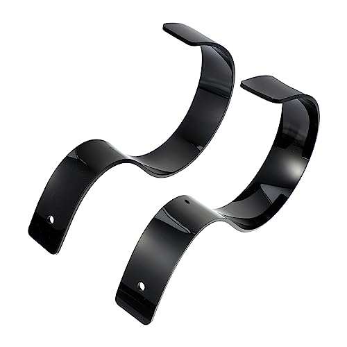 CLISPEED 2 Stück Gürtelhalter aus Acryl Unterstützung Steht für Anzeige Gestell schaukasten messestand Shop Dekoration ösch Noir swor kreativer Gürtelständer Displayhalter für Gürtel Black