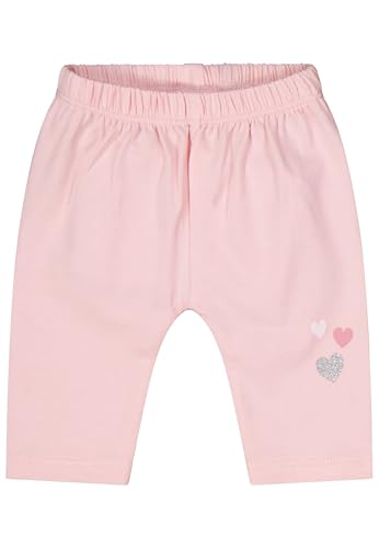 SALT AND PEPPER BY KIDS PARK Baby-Mädchen Capri mit Herzchen Print aus S.Jersey Leggings, Ballet Rose, 86