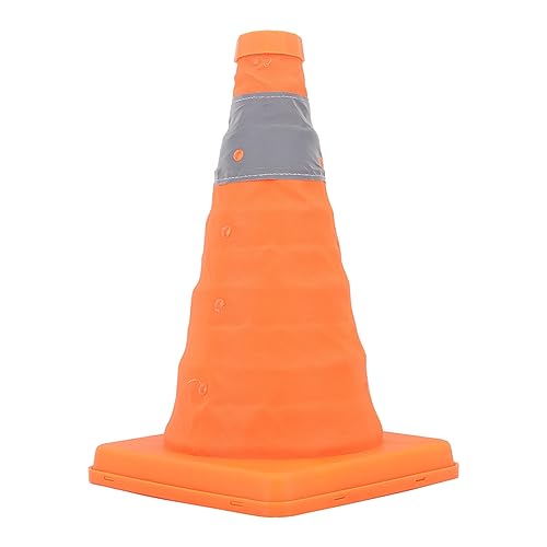 banapoy Verkehrskegel, 11.8inch zusammenklappbar reflektierende Sicherheit Kegel Orange Kegel,Faltbarer Parkkegel für Fahrerausbildung, Verkehrssicherheit, Mini, Auto-Sicherheitsausrüstung