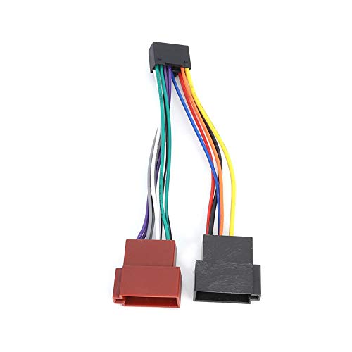 Tbest ISO Kabelbaum Adapter Konverter, 16-poliger Radioadapter Adapter für ISO-Bus-Kabelbaumstecker 16 Pin Auto Radio Adapter Kabel Stecker Ersatz für NC