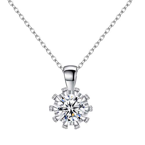 Frauen Krone Halskette Krone Anh鋘ger Einfache Pers鰊lichkeit Mode Halskette Schmuck (Silber)