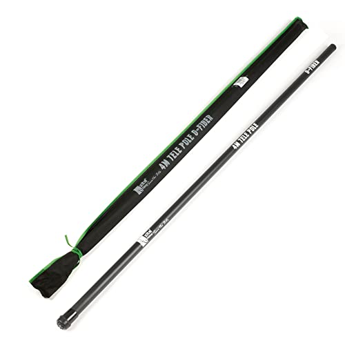 Zite Fishing Stipprute 4 m – Teleskoprute Stippe Glasfaser mit Spitzenring – Basic Teleskoprute zum Stippangeln mit Stoff-Futteral