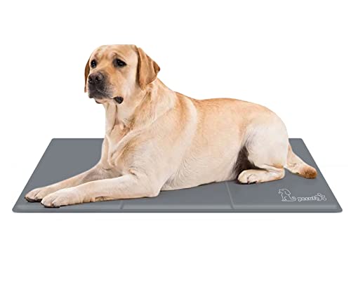 Pecute Kühlmatte für Hunde | L 90 x 50 cm, Kühlmatte für Hunde | bleibt länger kalt, Frischematte für Hunde und Katzen | langlebiger – Kratzfest