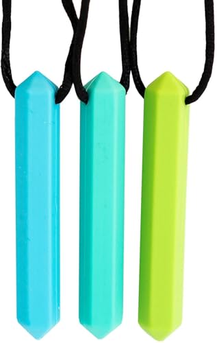 Tilcare Chew Chew Sensory Kauen Halskette - Am besten für Kinder oder Erwachsene, die gerne beißen oder Autismus haben - Langlebiges und starkes Silikon-Kauspielzeug - Kaukette für Jungen und Mädchen