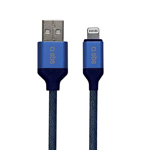 SBS Lightning Kabel 100 cm - Ladekabel mit USB & Lightning MFI Anschluss - Ideal für Apple iPhone 11, 11 Pro, 11 Pro Max, X, XS, XS Max, XR, 8, 8 Plus, 7, 7 Plus, 6, 6s, iPad