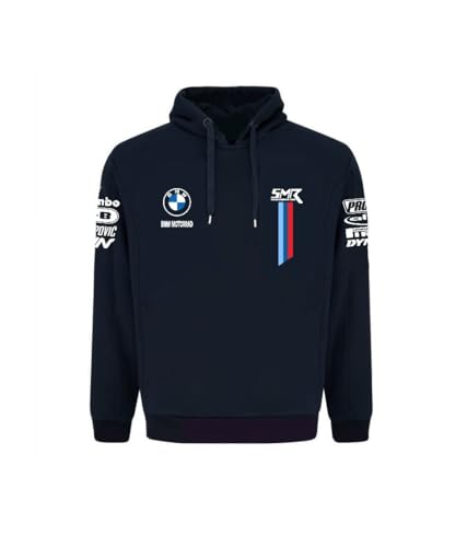 PRORACER Kapuzenpullover dünner Herren Replik für BMẂ SMR Motorrad (DE/NL/SE/PL, Alphanumerisch, L, Regular, Regular, 1, Blau)