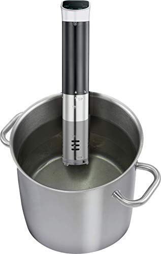 Melissa 16310224 Sous Vide Stick, Kochen wie die Sterneköche,Sousvide Garer, Sous Vide-Stick, 800 Watt, Thermostat,Umwälzpumpe,exakte Temperatureinstellung,LCD Display,Sterneküche, Trockenlaufschutz,