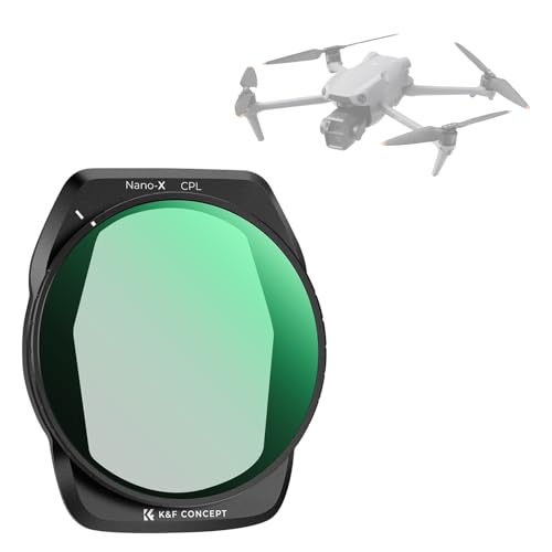 K&F Concept CPL Filter Kompatibel mit DJI AIR 3S, Polfilter, Multi Beschichtung HD Optical Glass Aluminium