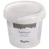 Rayher Modellierpaste, weiß, auf Wasserbasis, Dose 500 g, Strukturpaste, mit Spachtel auftragen, für reliefartige Strukturen, 38932000