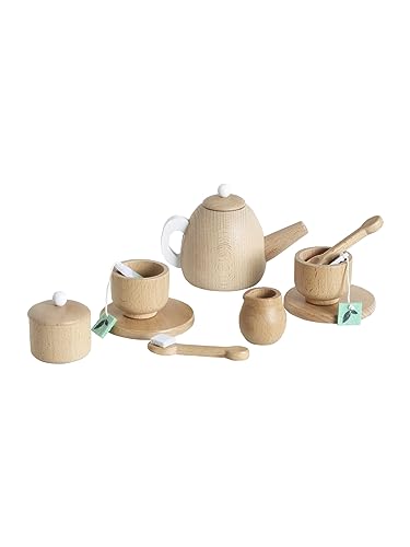 VERTBAUDET Holz-Teekanne-Set, Puppen-Tee-Service, Küchen-Set, 3-8 Jahre, Unisex, Kind