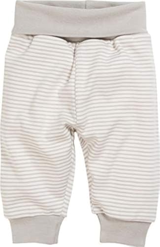Playshoes Unisex Kinder Baby-pumphose Sweat-Hose Jogginghose, Natur Ringel, 50 EU