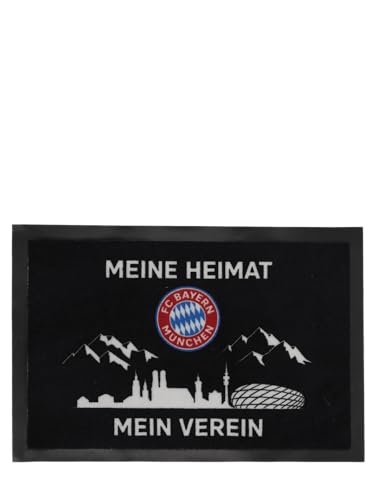 FC Bayern München Fußmatte I Schmutzfangmatte I Meine Heimat Mein Verein I 60x40 cm