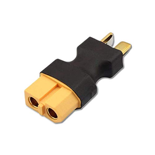 VUNIVERSUM 1x Stück Premium Adapter XT60 Female auf XT T-Stecker T-Dean T-Connector Male für Lipo Akku Battery Hochstrom 60A Modellbau