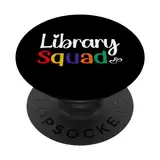 Bibliotheksteam für Bibliothekar, Bibliothekspersonal, Medienspezialist PopSockets mit austauschbarem PopGrip