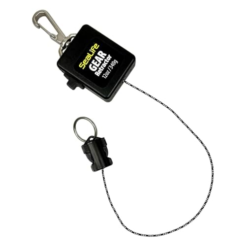 Sealife Unterwasser Karabiner-Rückholsystem in Groß (SL926) für SportDiver Smartphone Gehäuse und Kameras mit Unterwassergehäuse mit Einer Reissfestigkeit von ca. 36 kg